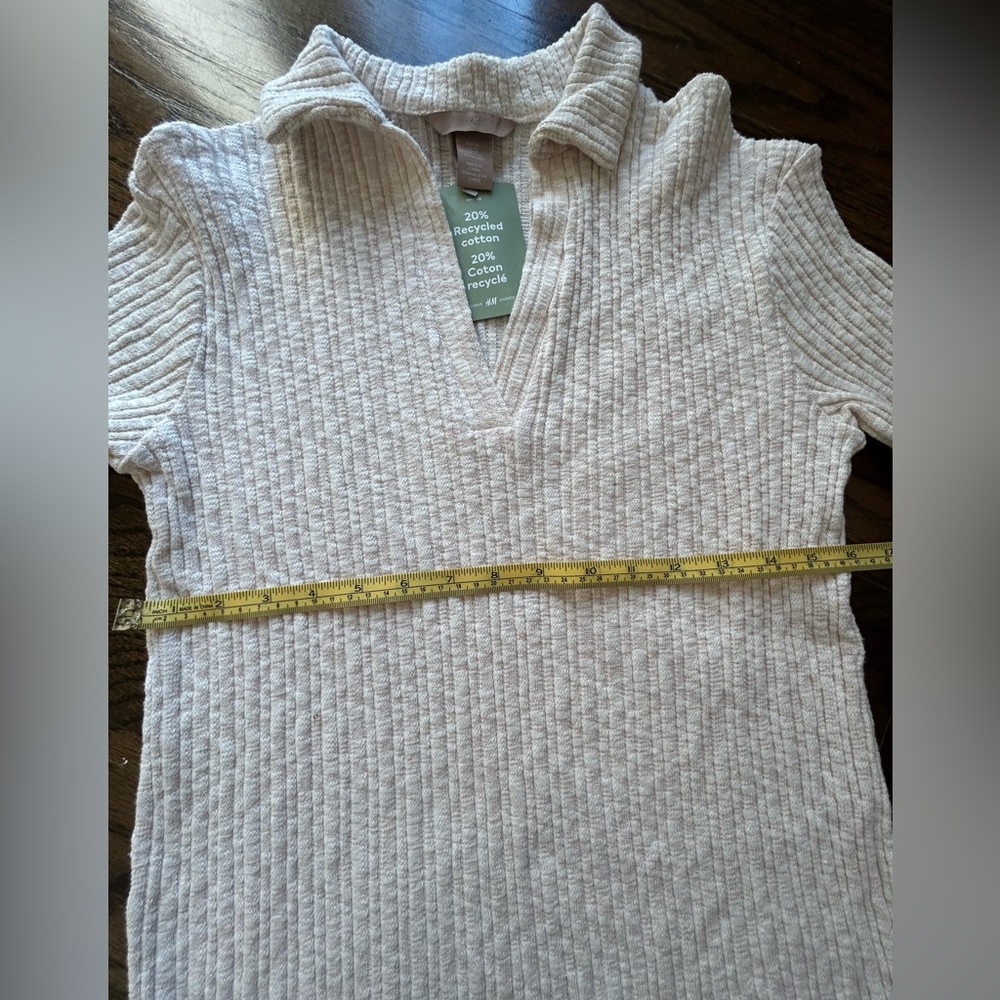 H&M Beige Ribbed Knit Top - Picture 4 of 6